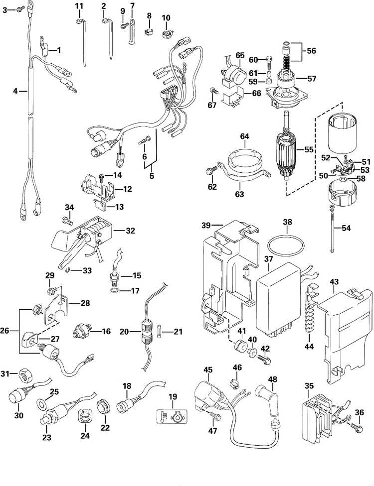 evinrude ignition switch wiring diagram