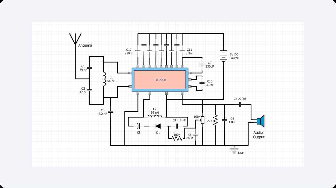 fm radio circuit diagram using ic