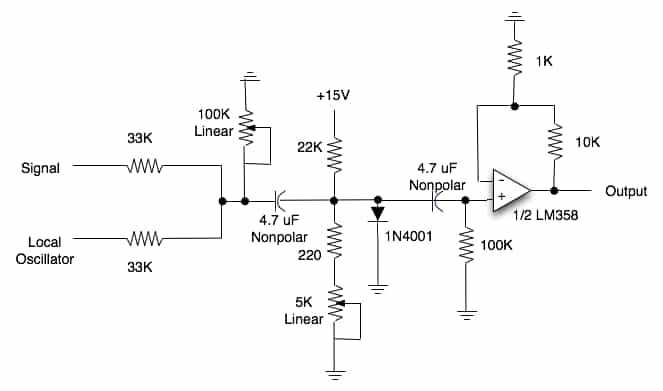 frequency mixer circuit diagram