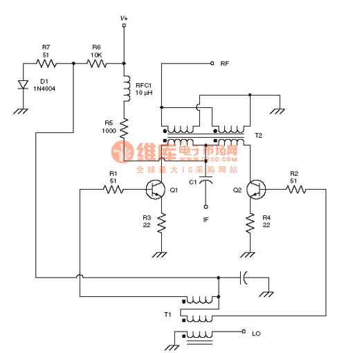 frequency mixer circuit diagram