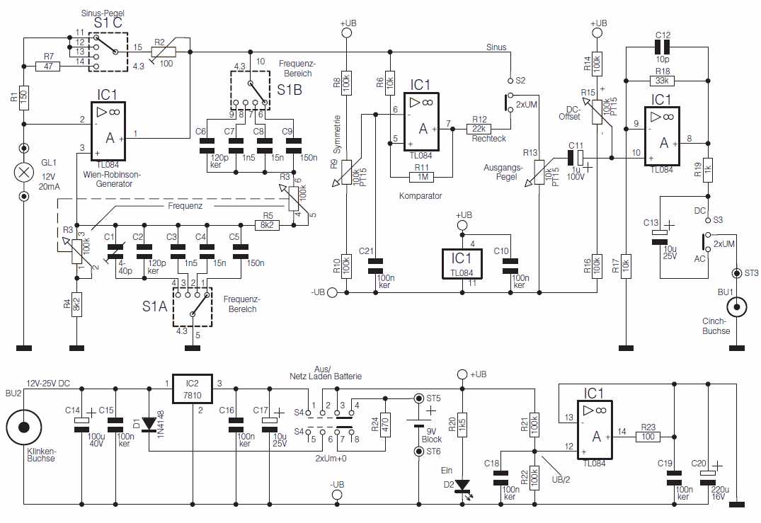 function generator circuit diagram