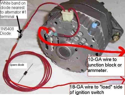 gm 2 wire alternator wiring diagram