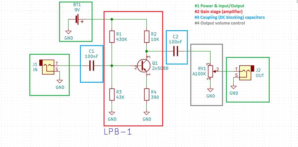 guitar effect circuit diagram