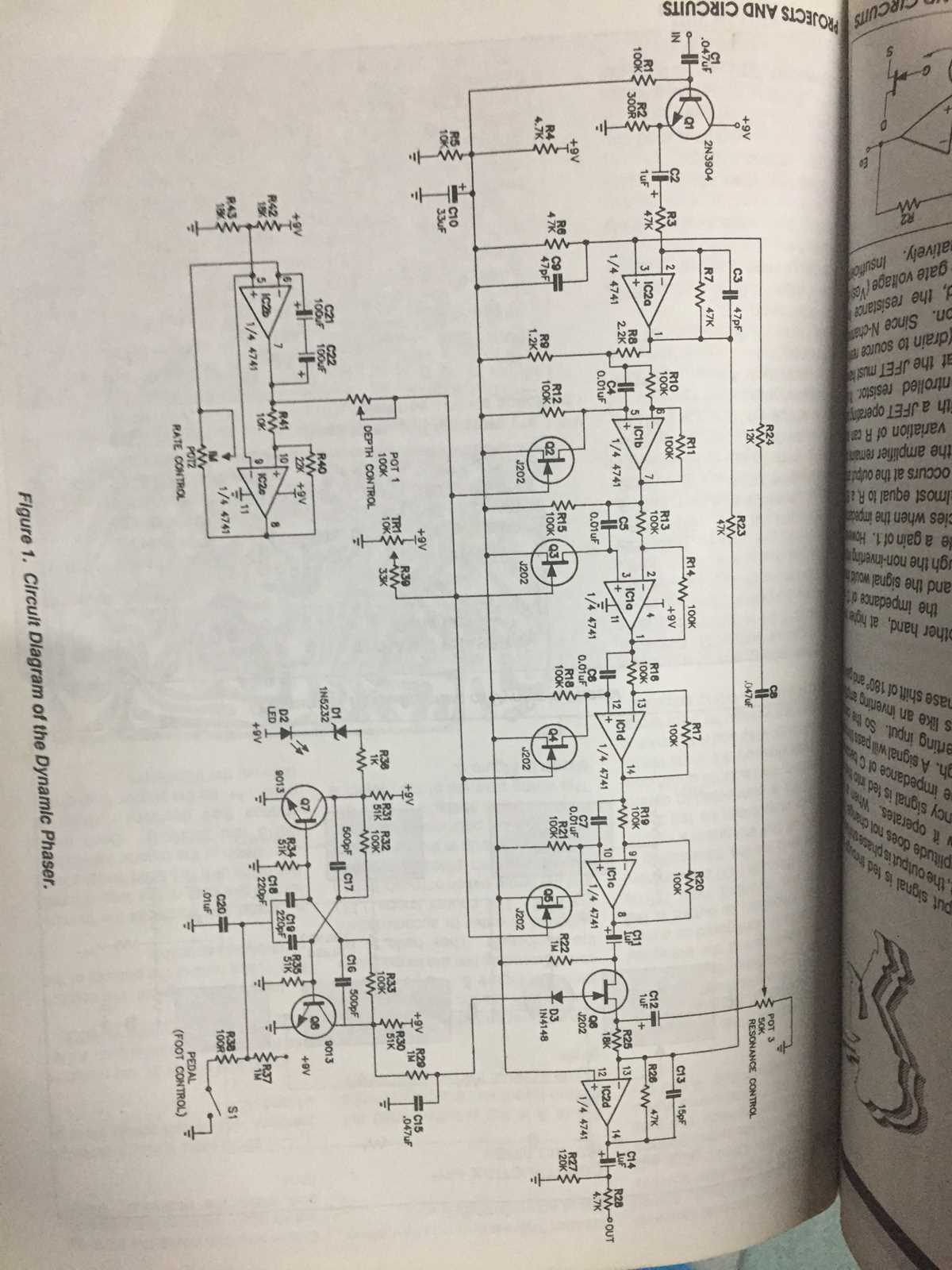 guitar effects pedal circuit diagrams