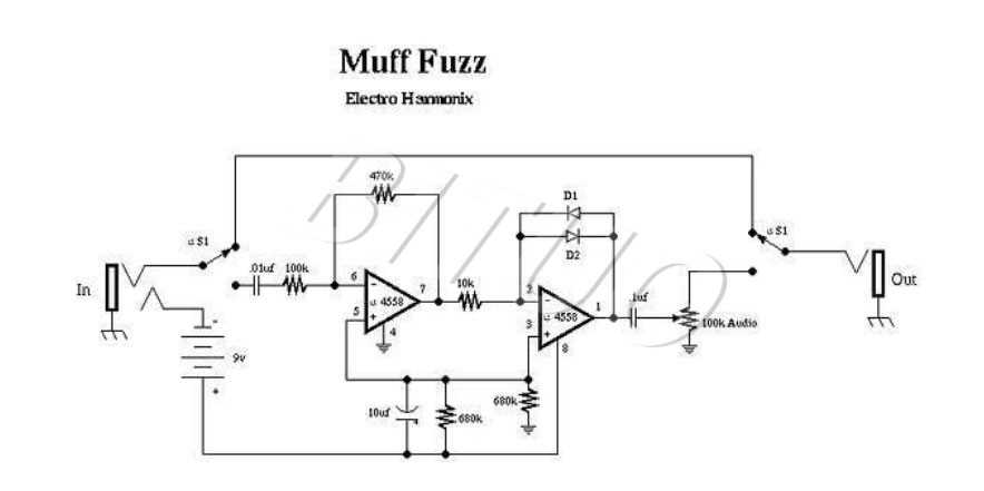 guitar effects pedals circuit diagrams