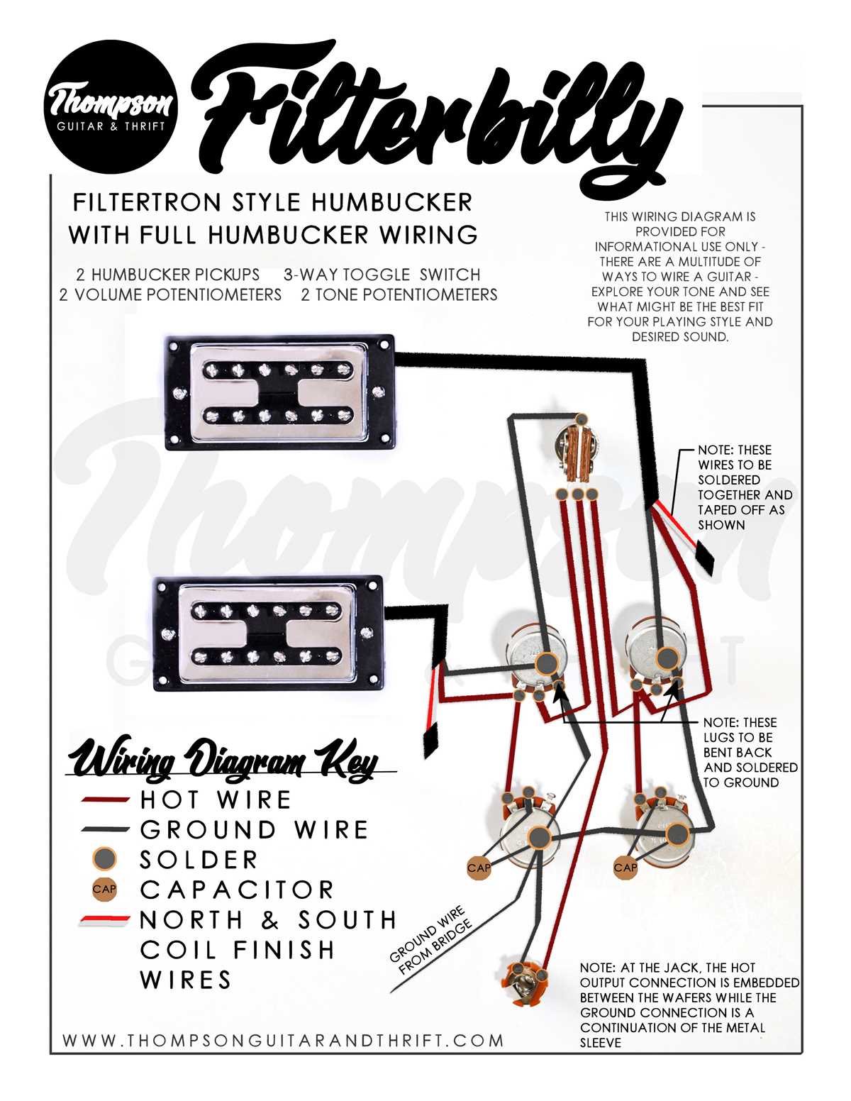 guitar pickups circuit diagram