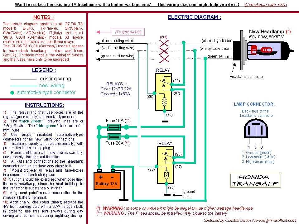 headlamp circuit diagram