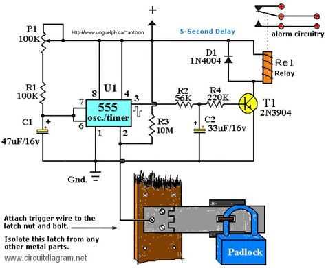 home security alarm system circuit diagram