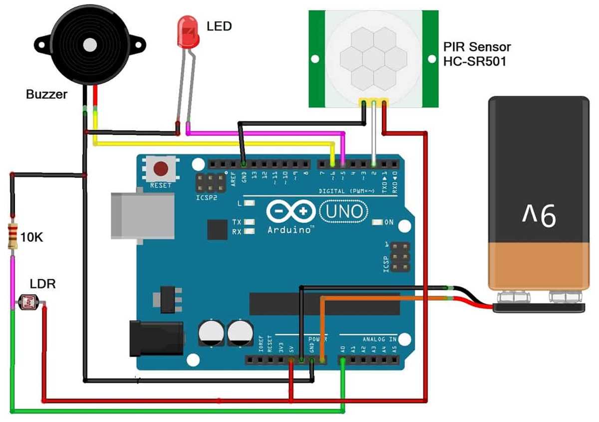 home security alarm system circuit diagram