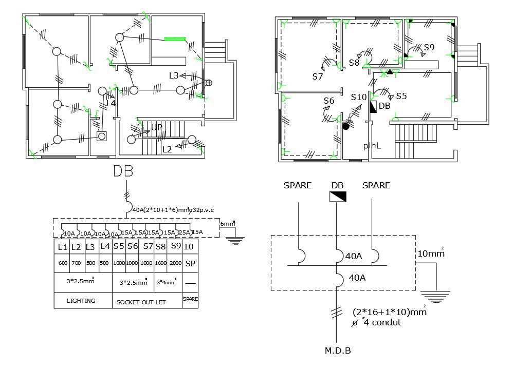 house electric circuit diagram