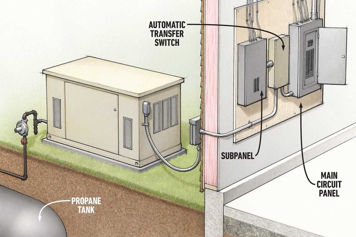 house generator wiring diagram