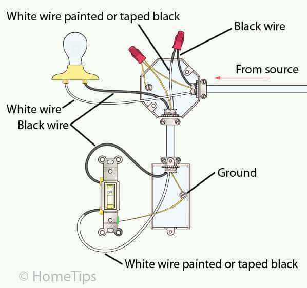 house lighting circuit diagram