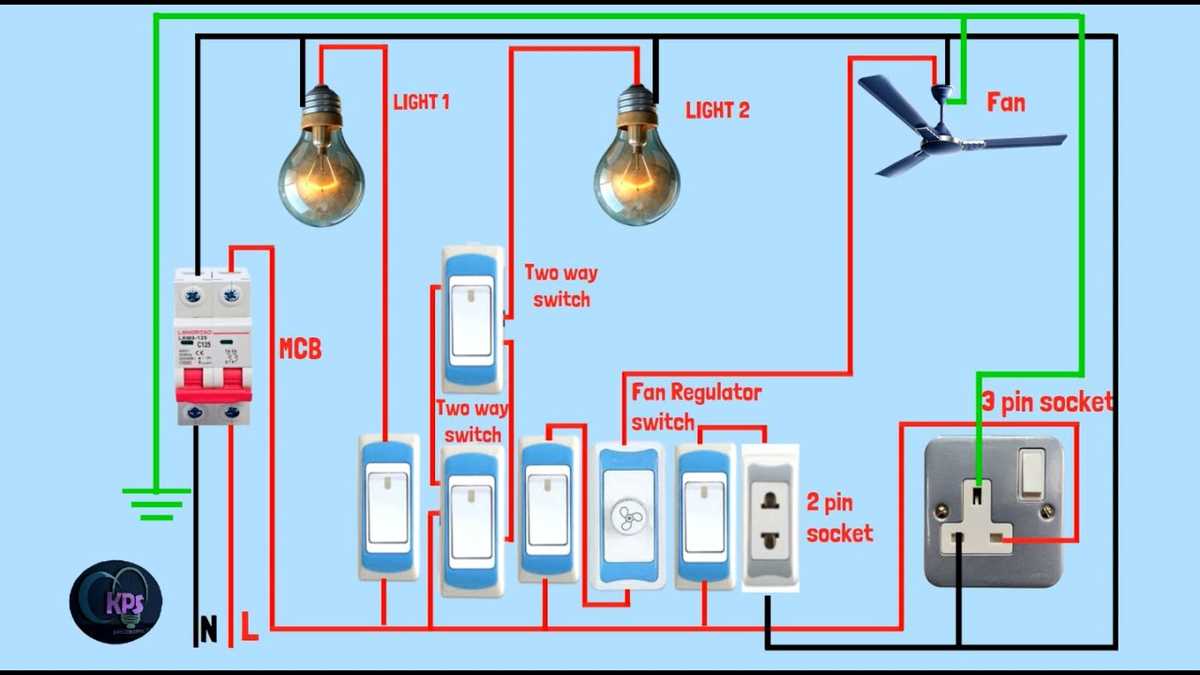 household light wiring diagram