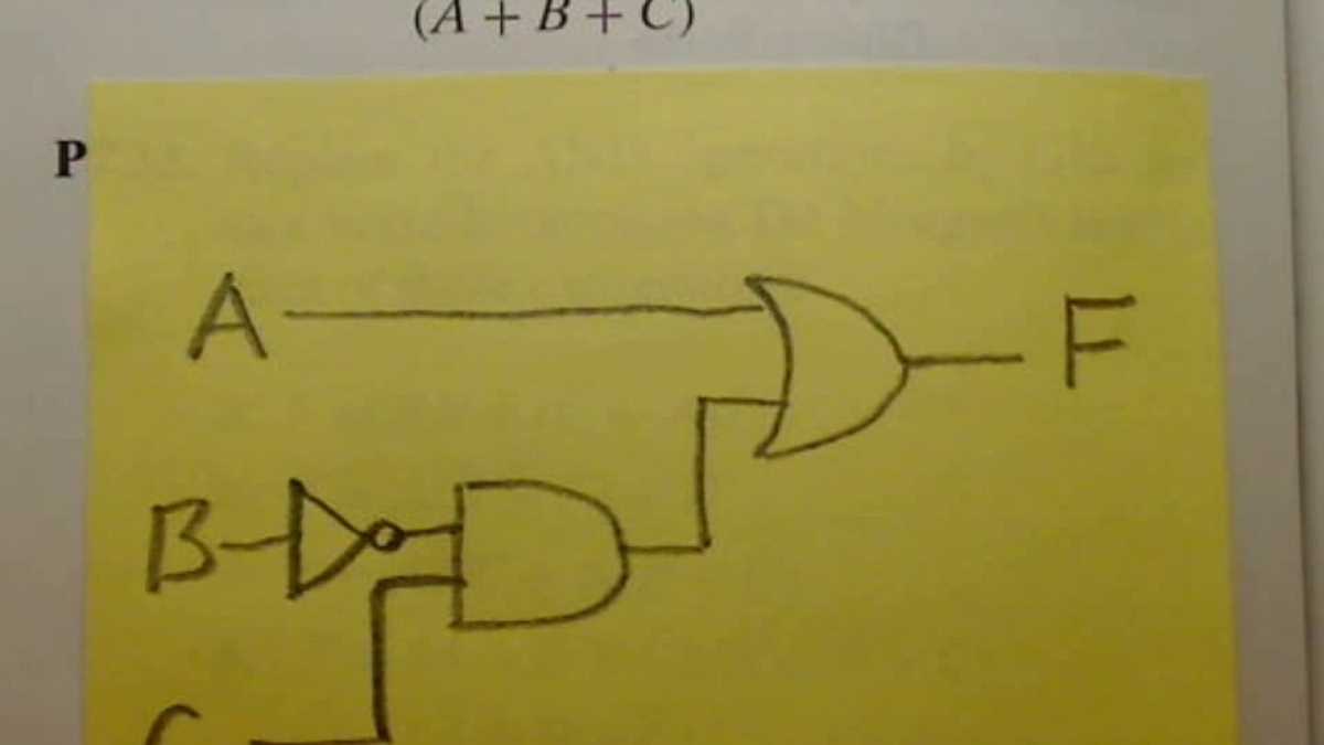 how to draw boolean circuit diagram