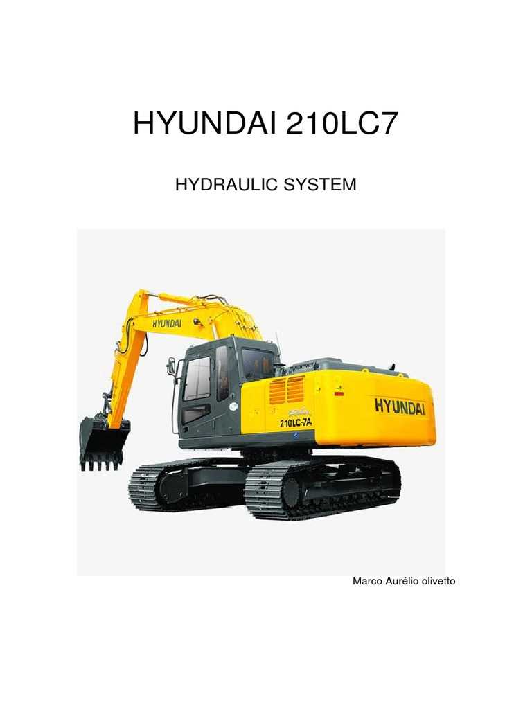 hydraulic schematic diagram for hyundai excavator