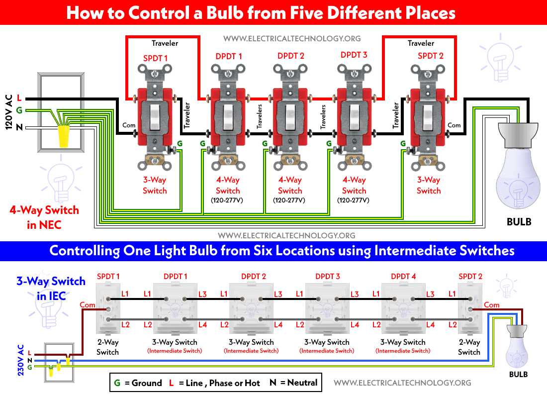 intermediate light switch circuit diagram