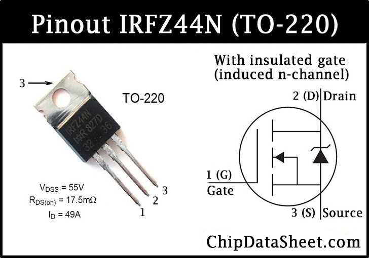 irfz44 circuit diagram