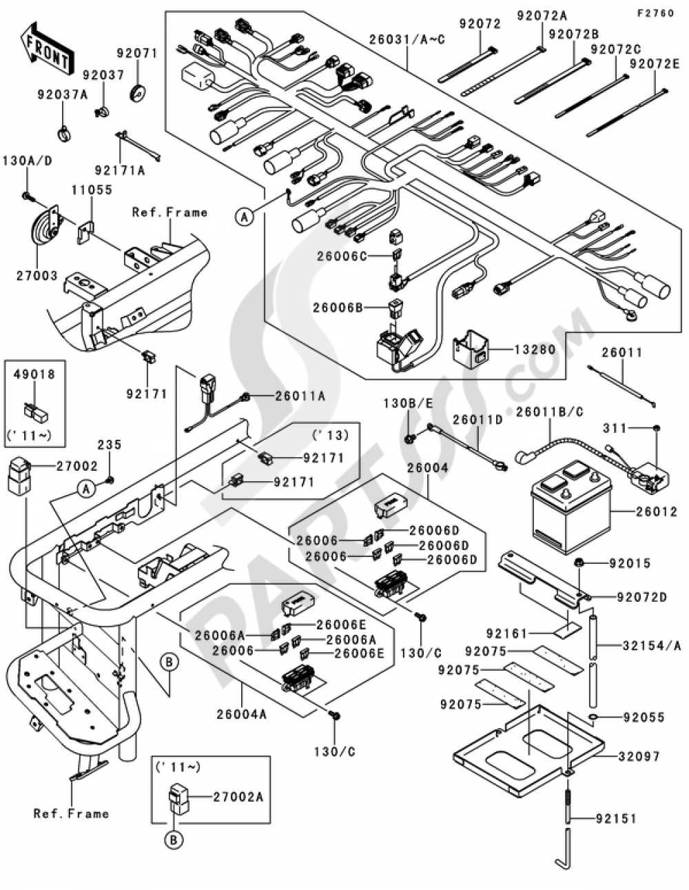 kawasaki mule 3010 wiring diagram