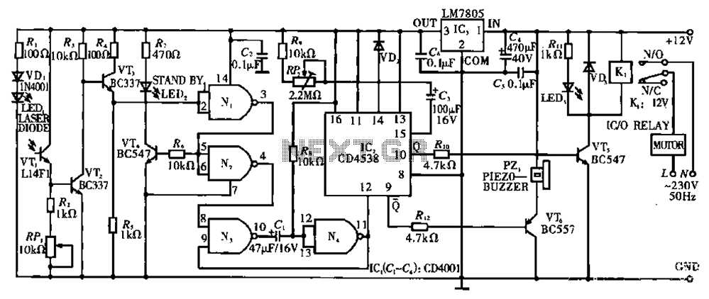 laser stage lighting circuit diagram