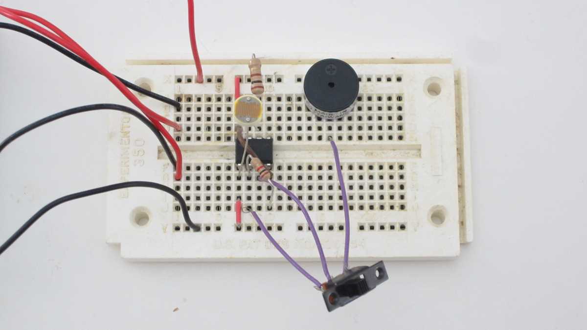 laser tripwire alarm circuit diagram