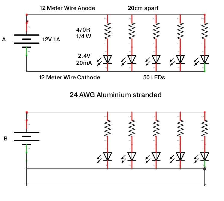 led chain light circuit diagram