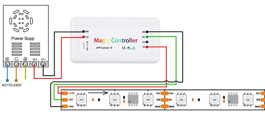 led light strip wiring diagram