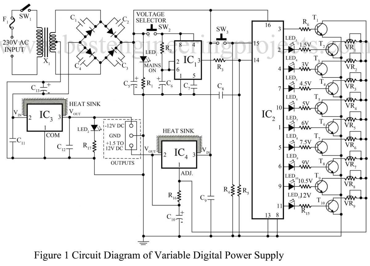 led power supply circuit diagram