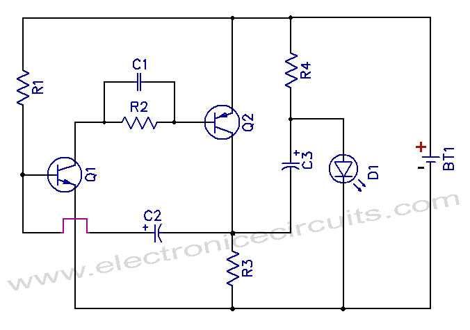 led switch circuit diagram