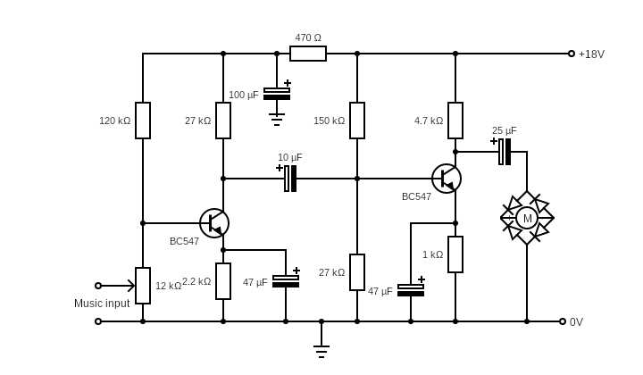 led vu meter circuit diagram