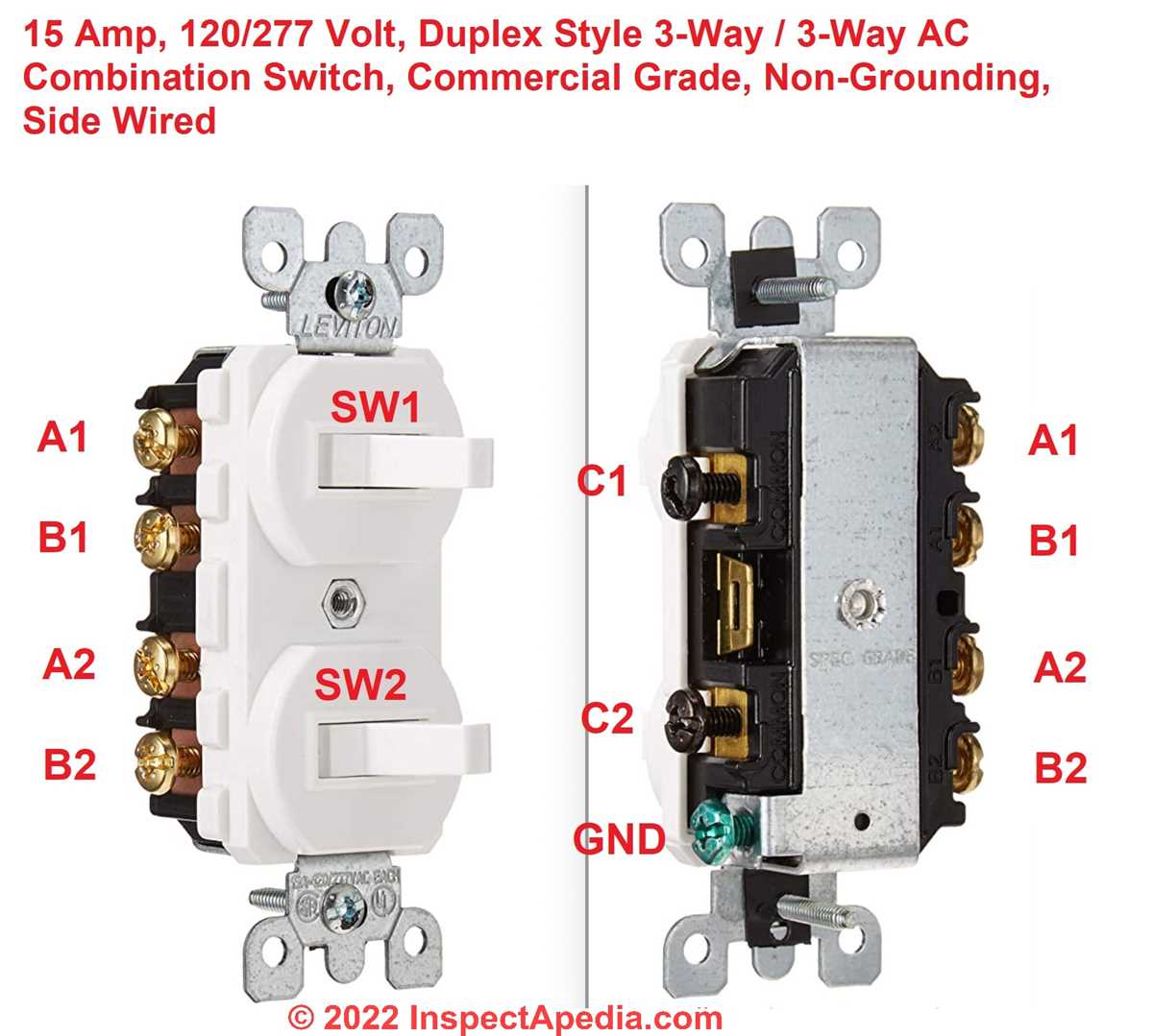 leviton 3 way switch wiring diagram