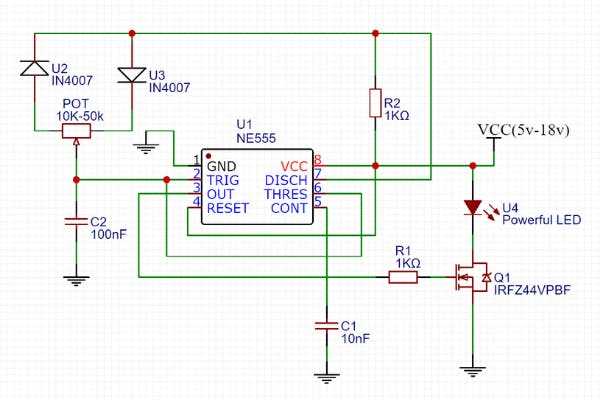 light dimmer circuit diagram