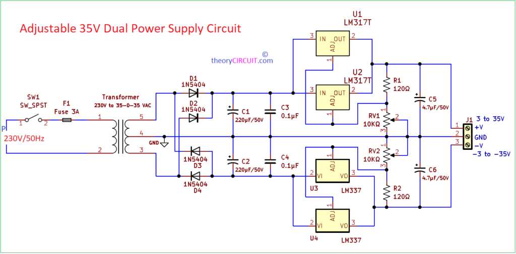 lm337 circuit diagram