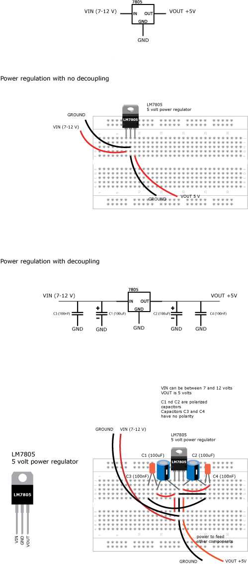 lm7805 circuit diagram