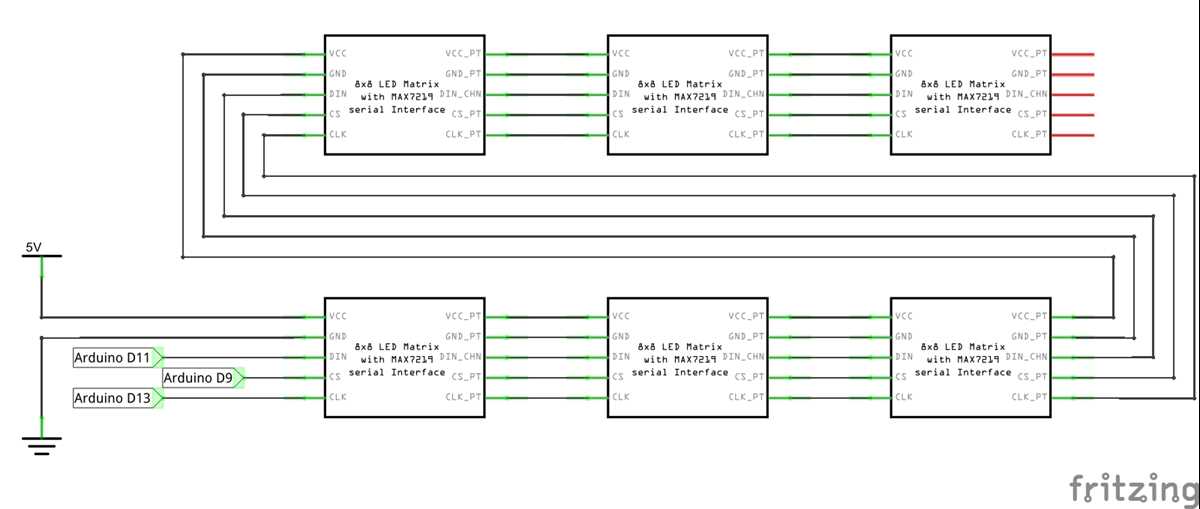 max7219 circuit diagram