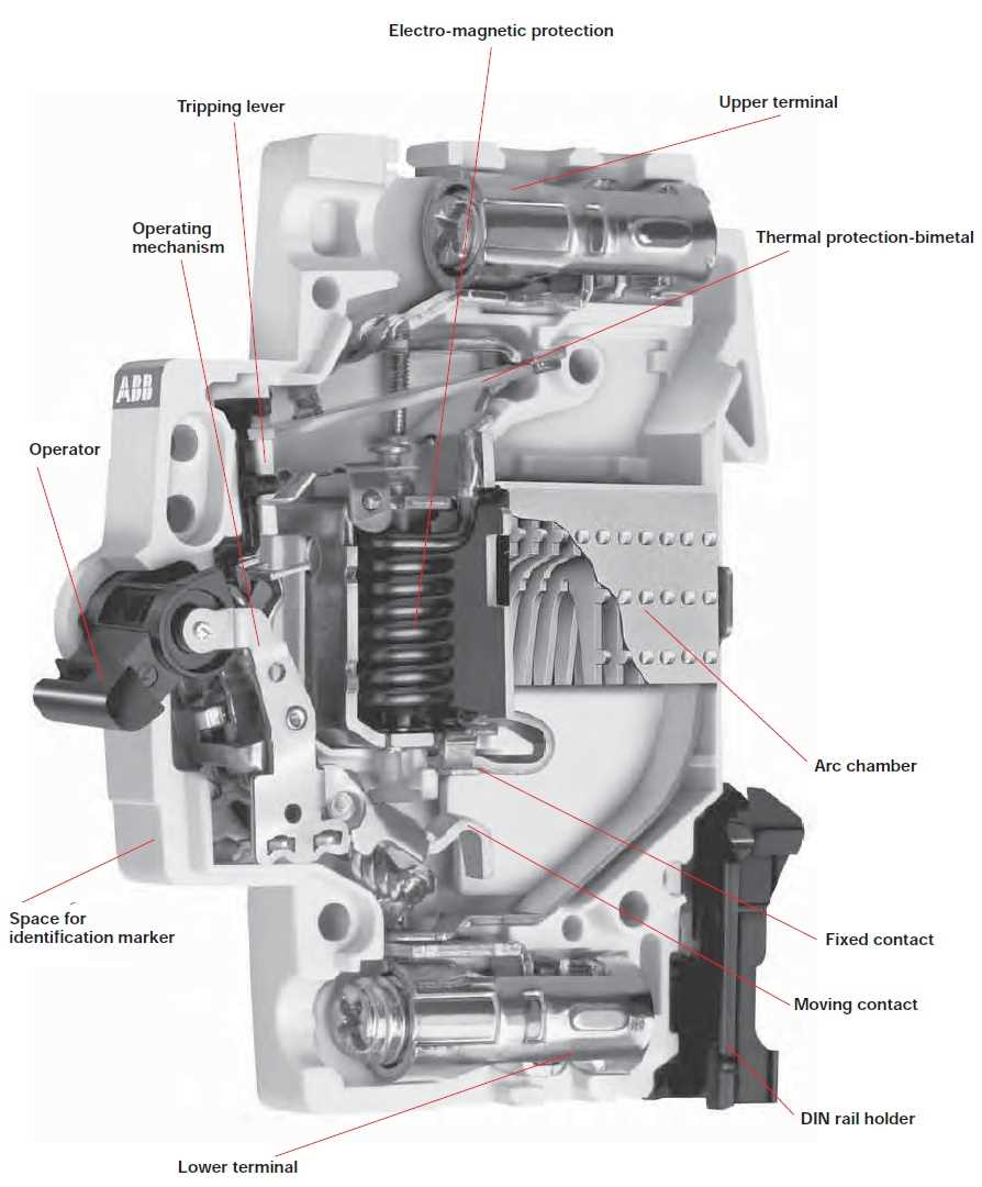 mcb circuit breaker diagram
