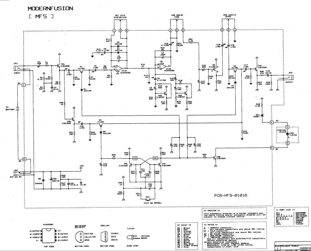 mf65m full schematic diagram