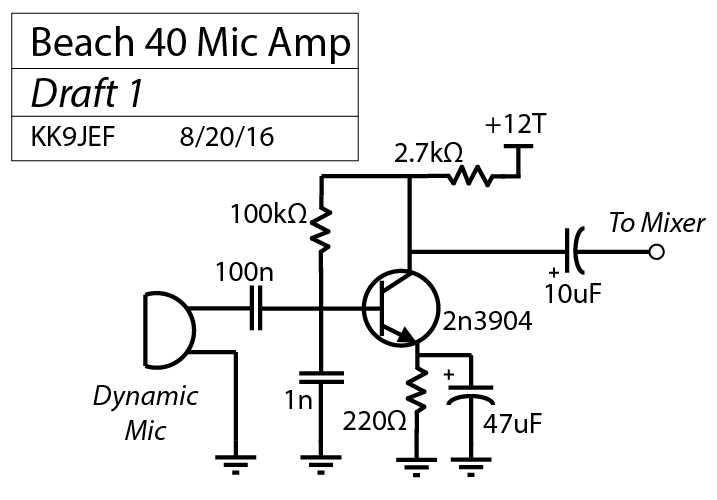 microphone diagram schematic