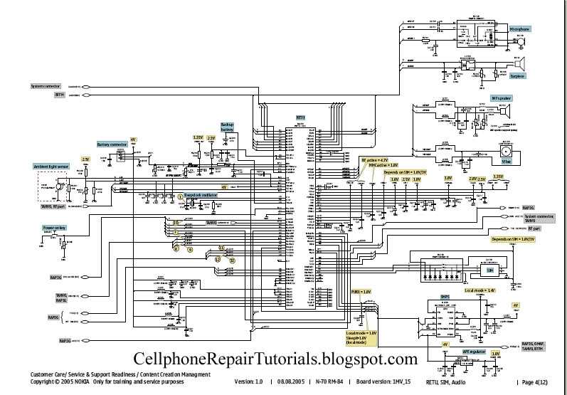 mobile schematic diagram free