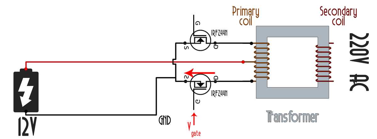 mosfet inverter circuit diagram