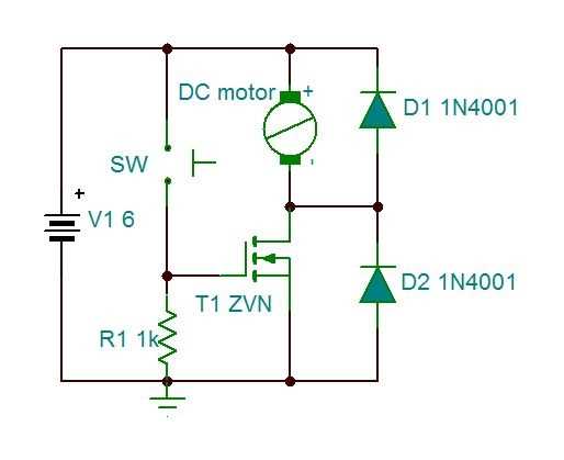 mosfet transistor circuit diagram