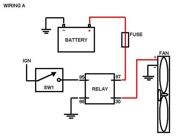 motor rad electric fan schematic diagram