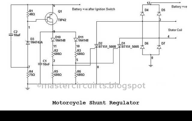 motorcycle voltage regulator circuit diagram