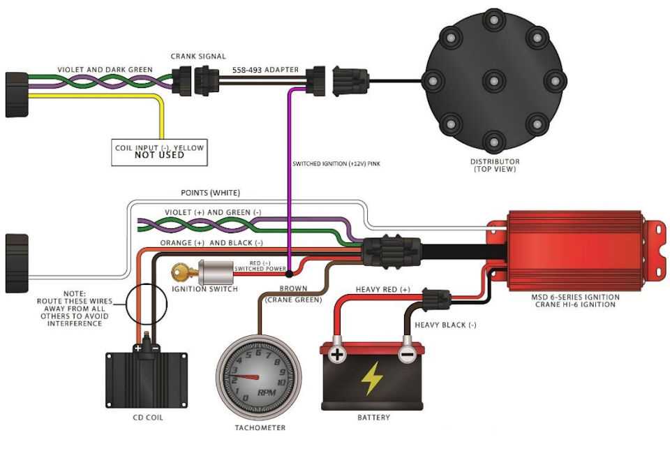 msd ready to run distributor wiring diagram