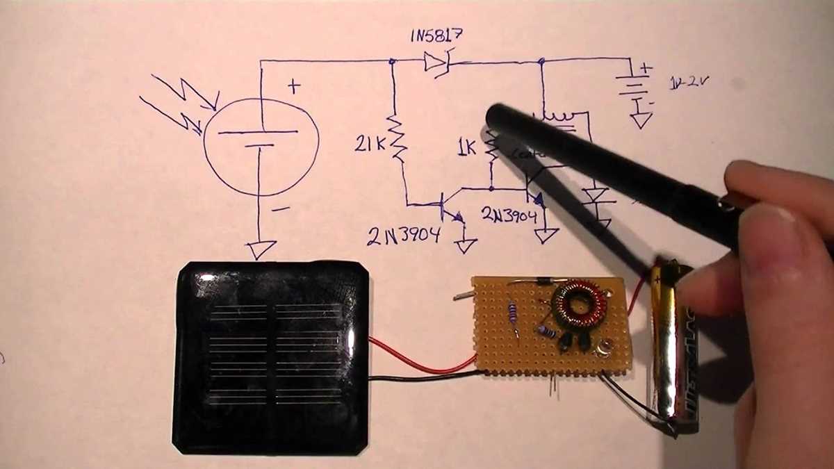night lamp solar panel circuit schematic diagram