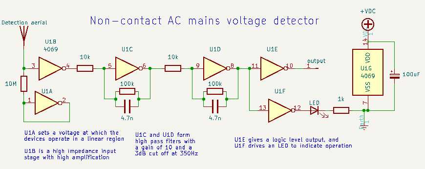 non contact ac voltage detector circuit diagram non contact ac voltage detector circuit diagram