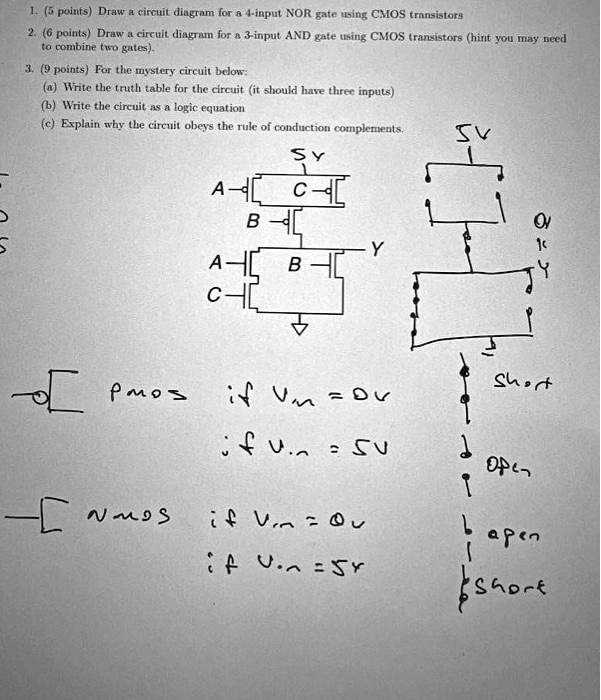 nor gate schematic diagram