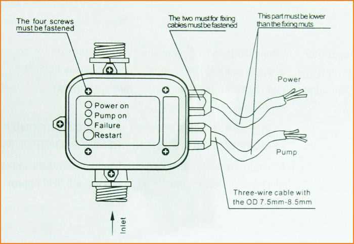 automatic on/off switch for water pump circuit diagram