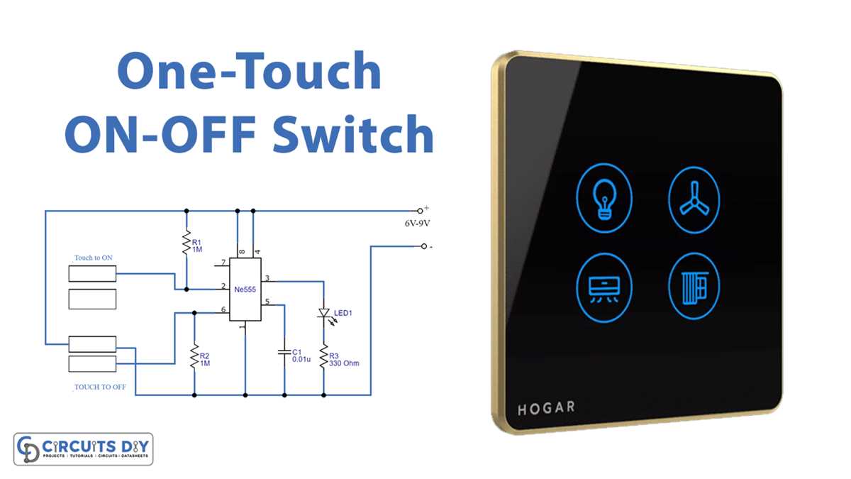 one touch on off switch circuit diagram