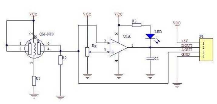 optical smoke detector circuit diagram
