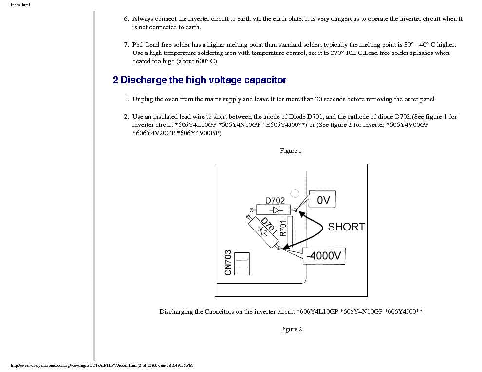 panasonic inverter microwave circuit diagram